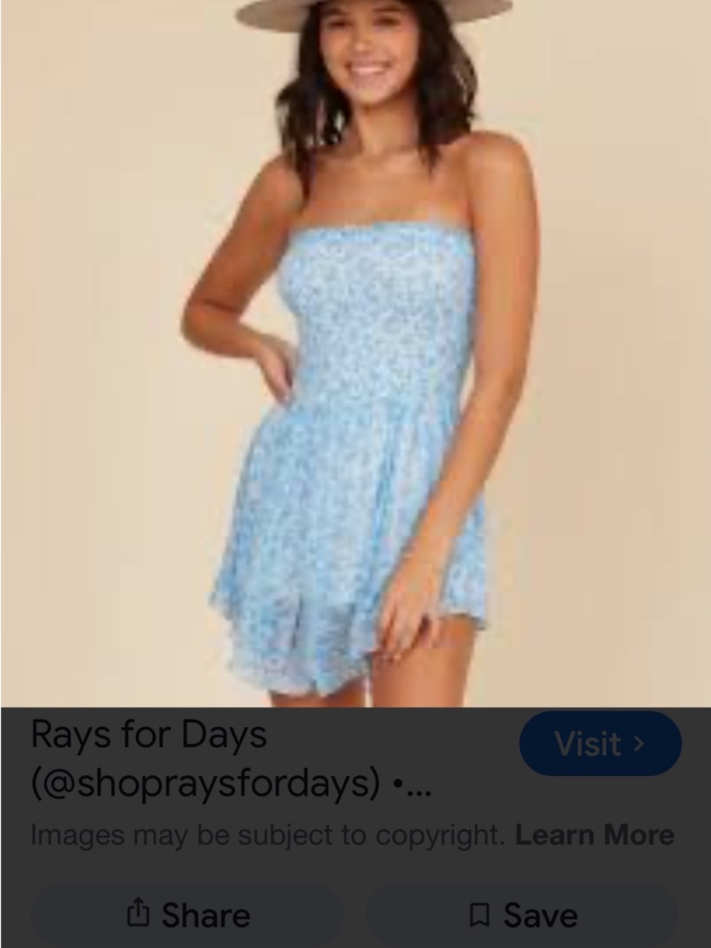 Rays for Days Georgia Strapless Romper in Sandwash Floral - Picture 2 of 9